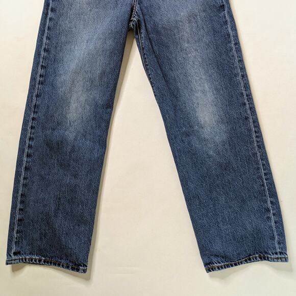 Levi's Premium Ribcage Straight 27 Blue High Rise Ankle '90s Revival Minimalist - Picture 6 of 14